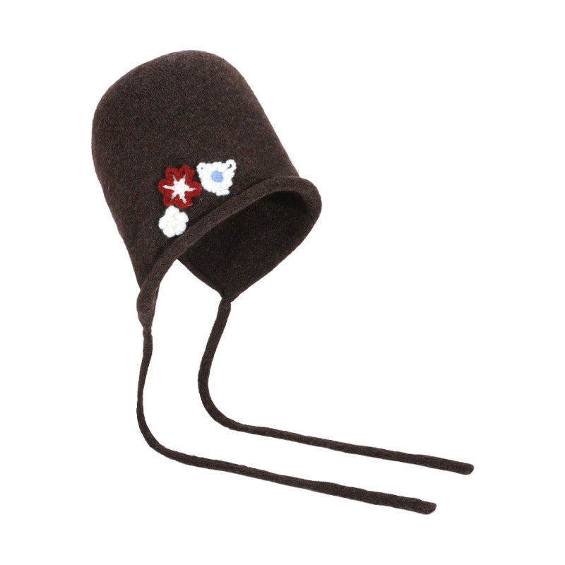 Flower Knitted Hat