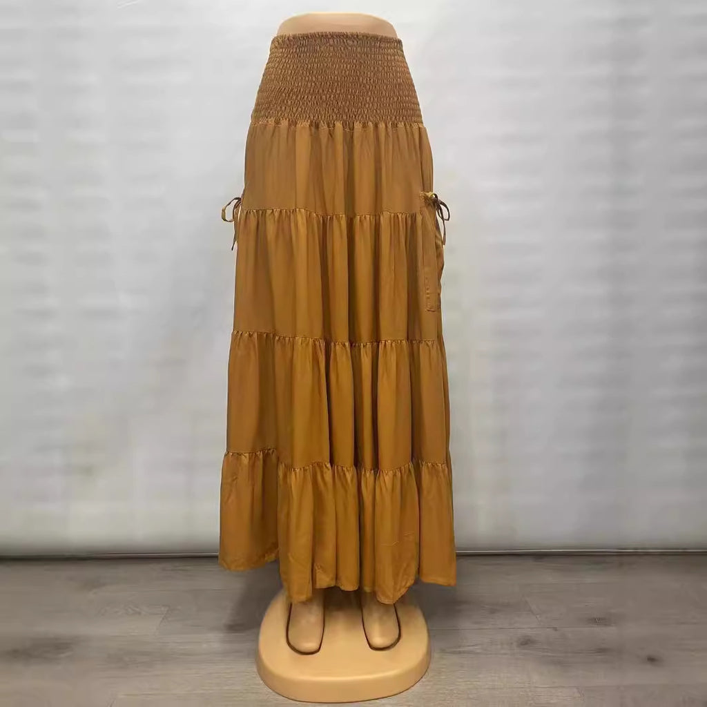 Casual Loose Solid Skirt