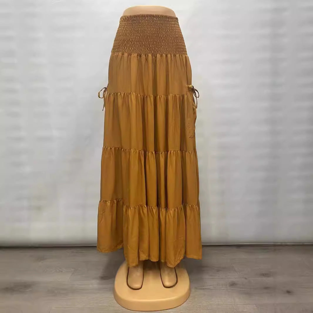 Casual Loose Solid Skirt