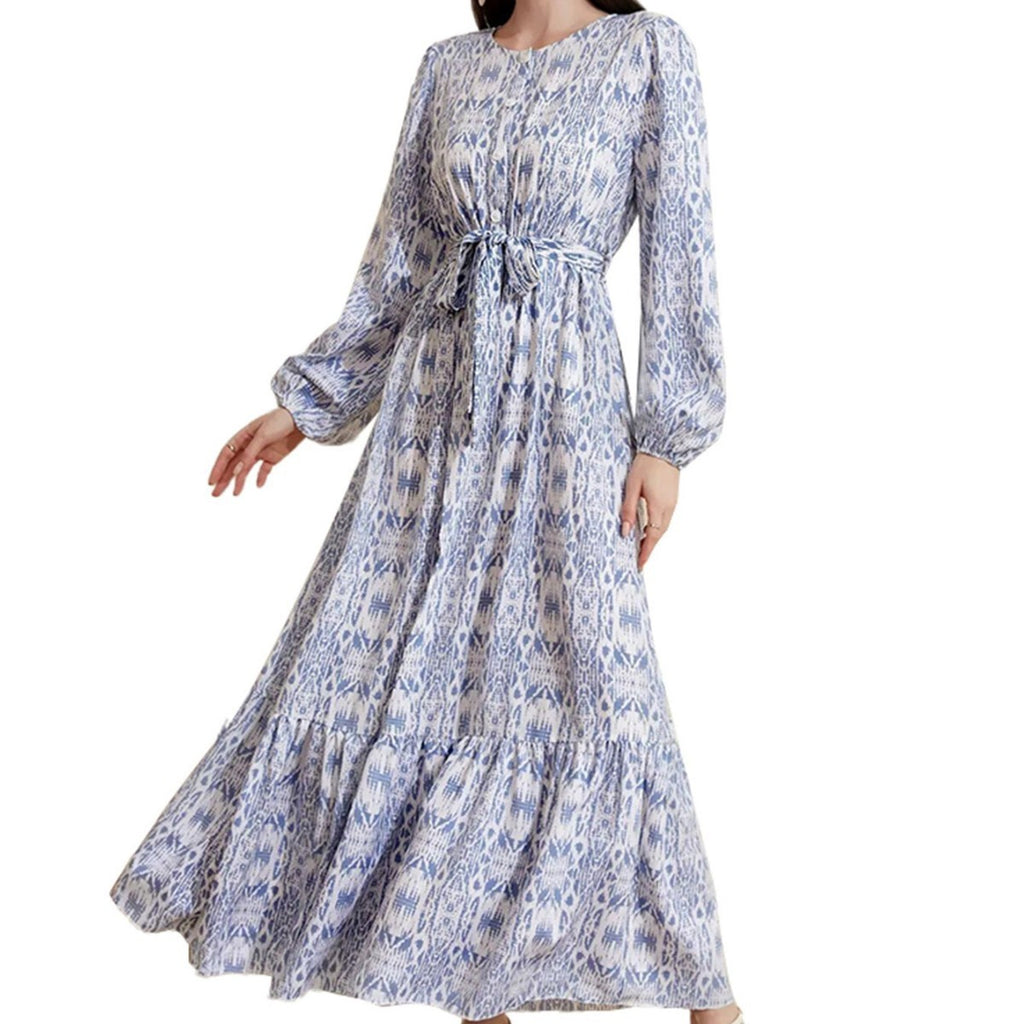 Casual French Print Women's Dress