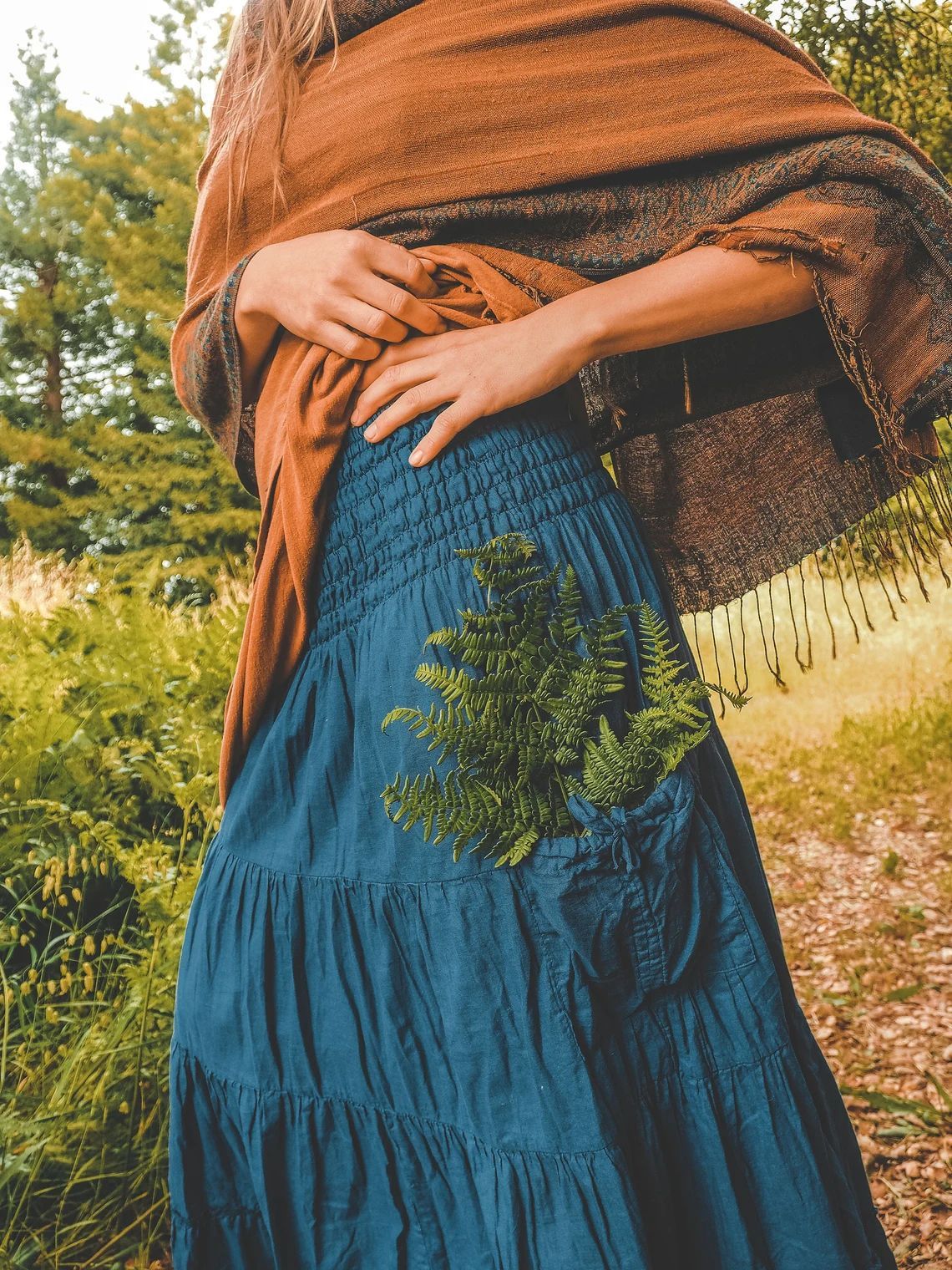 Casual Loose Solid Skirt