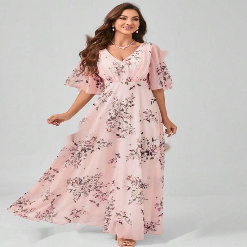 A- Line Floral Dress