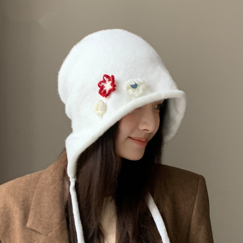 Flower Knitted Hat