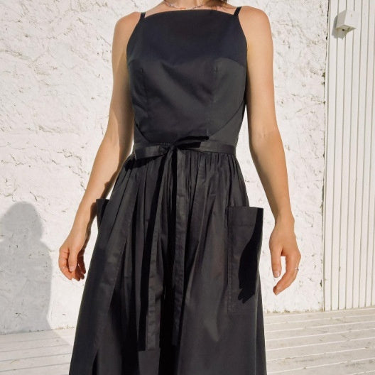Solid Color Casual Sleeveless Dress